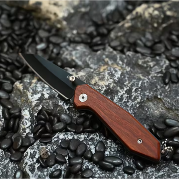 Folding Pocket Knife - Wooden Handle