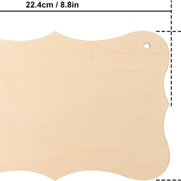 8.8 x 5.7 in Wooden Sign