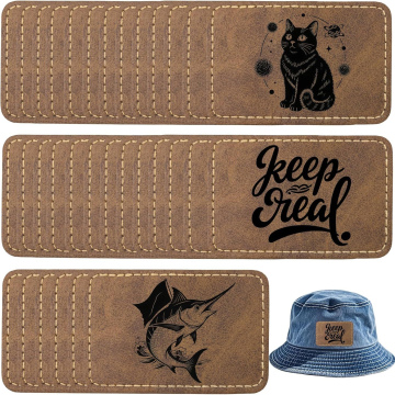 Leatherette Hat Patch with Adhesive